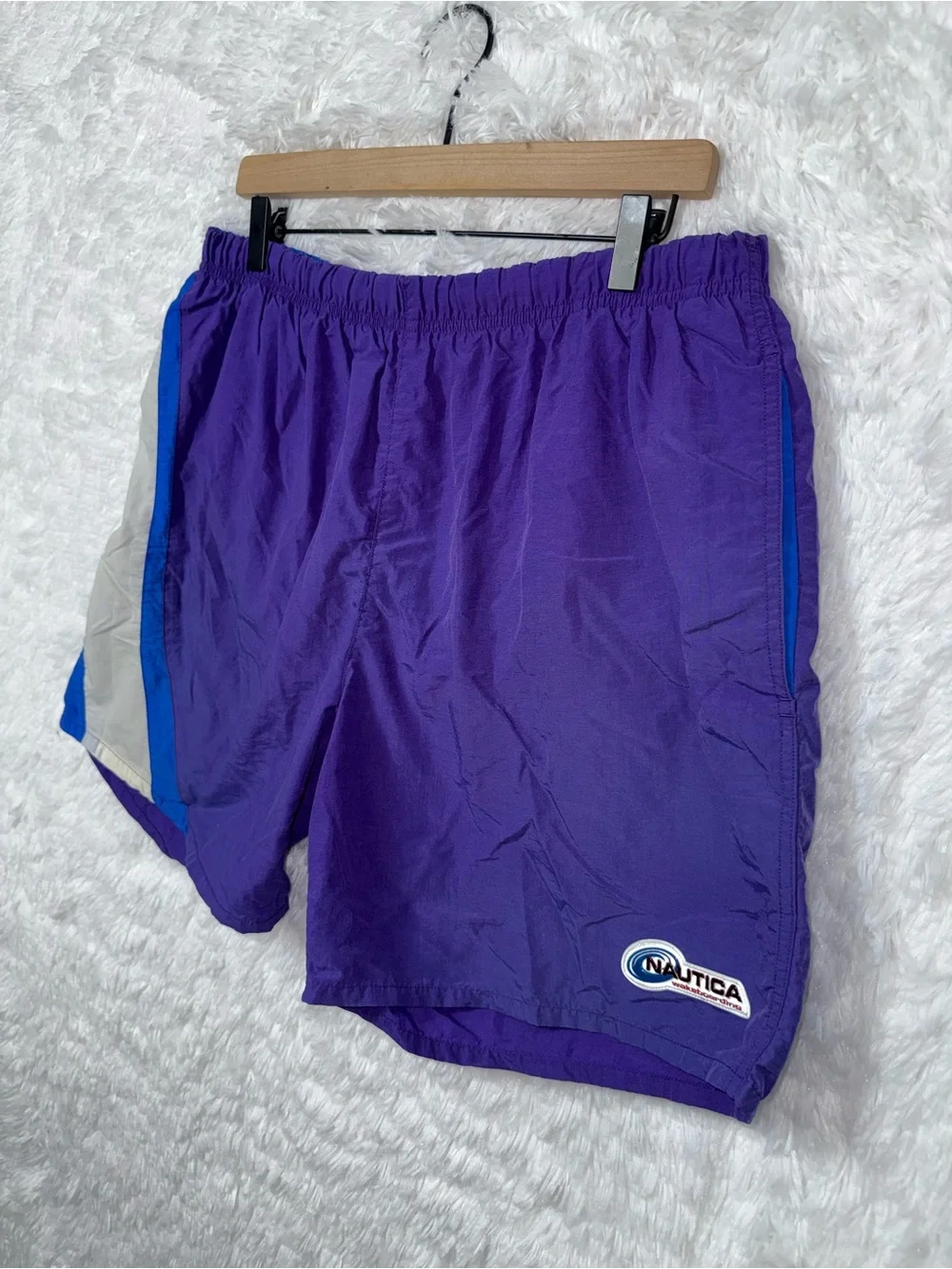 Vtg Y2K Nautica Swim Trunks Mens Hoochie Daddy Board Shorts 90s coded BeachRetro